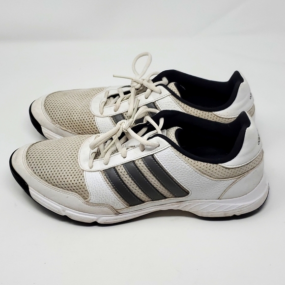 Men's Adidas Cleats Size 11 White and Gray - Picture 2 of 7